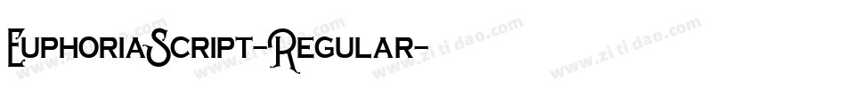 EuphoriaScript-Regular字体转换