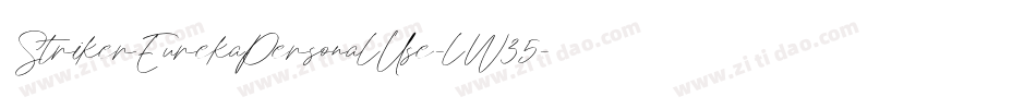 StrikerEurekaPersonalUse-lW35字体转换