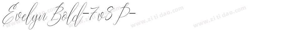 EvelynBold-7v8P字体转换