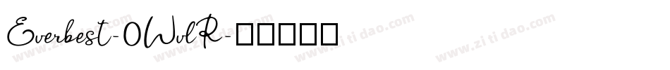 Everbest-0WvlR字体转换