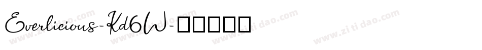 Everlicious-Kd6W字体转换