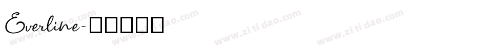 Everline字体转换