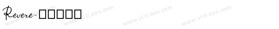 Revere字体转换