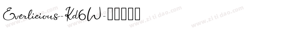 Everlicious-Kd6W字体转换