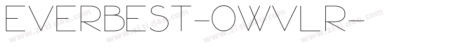 Everbest-0WvlR字体转换