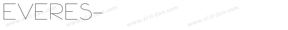 Everes字体转换