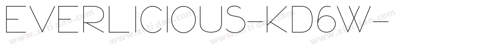 Everlicious-Kd6W字体转换