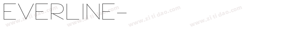 Everline字体转换
