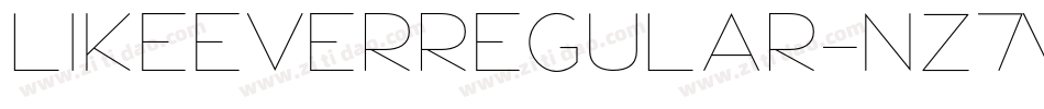 LikeEverRegular-nZ7V字体转换