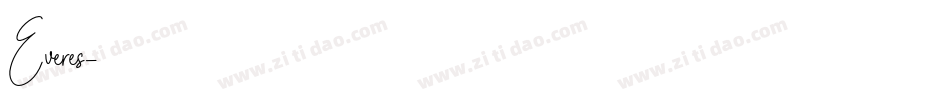 Everes字体转换
