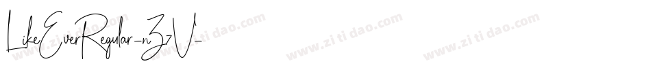 LikeEverRegular-nZ7V字体转换