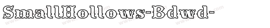 SmallHollows-Bdwd字体转换