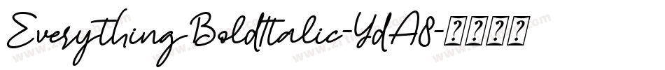 EverythingBoldItalic-YdA8字体转换