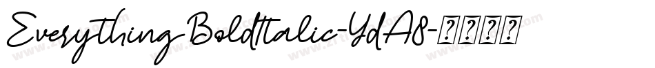 EverythingBoldItalic-YdA8字体转换
