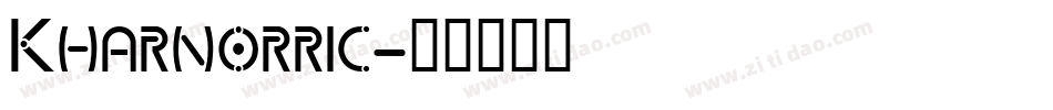 Kharnorric字体转换