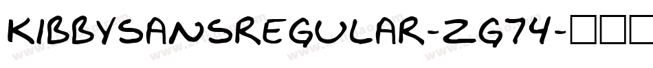 KibbySansRegular-zg74字体转换