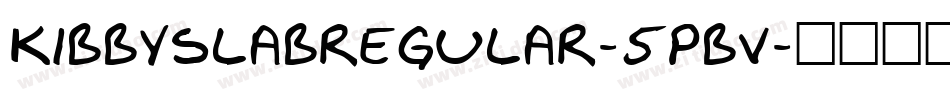 KibbySlabRegular-5PBV字体转换