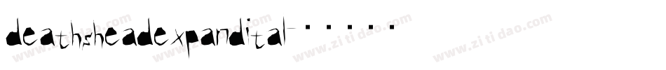 deathsheadexpandital字体转换
