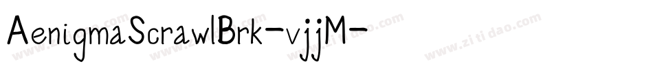 AenigmaScrawlBrk-vjjM字体转换