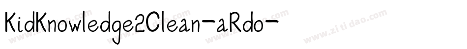 KidKnowledge2Clean-aRdo字体转换