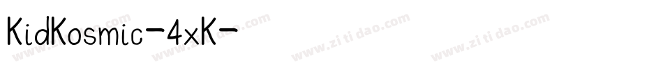 KidKosmic-4xK字体转换