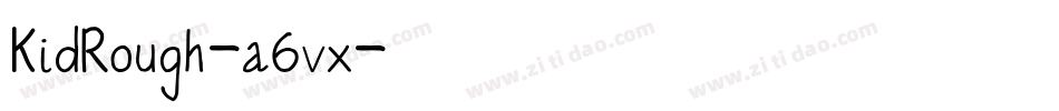 KidRough-a6vx字体转换