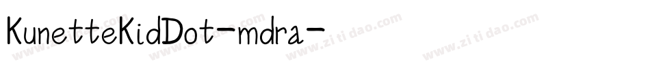 KunetteKidDot-mdra字体转换