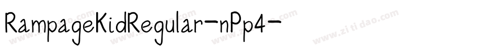 RampageKidRegular-nPp4字体转换