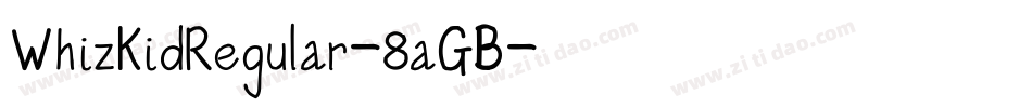 WhizKidRegular-8aGB字体转换