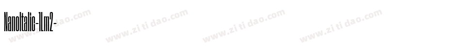 NanoItalic-1Lm2字体转换