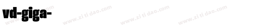 vd-giga字体转换