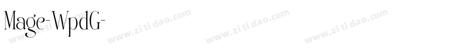 Mage-WpdG字体转换