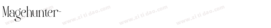Magehunter字体转换
