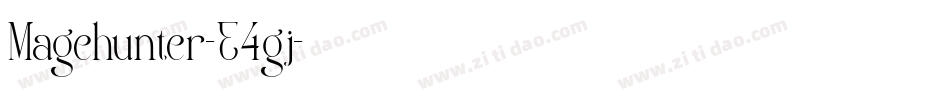 Magehunter-E4gj字体转换