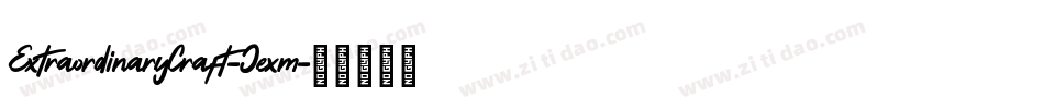 ExtraordinaryCraft-Jexm字体转换