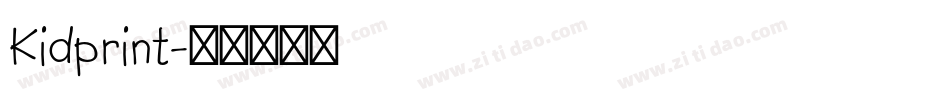 Kidprint字体转换