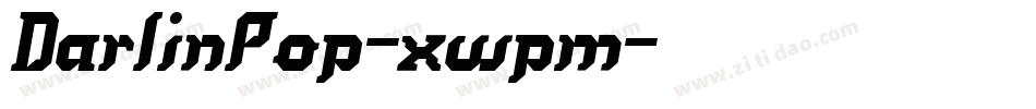 DarlinPop-xwpm字体转换
