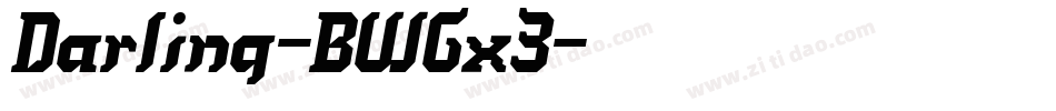 Darling-BWGx3字体转换