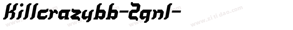 Killcrazybb-2gnl字体转换