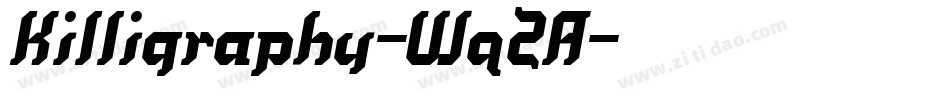 Killigraphy-Wq2A字体转换