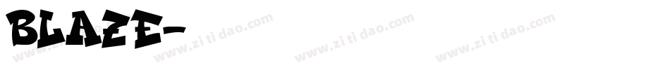 Blaze字体转换