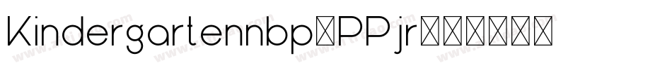 Kindergartennbp-PPjr字体转换