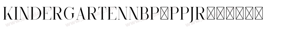 Kindergartennbp-PPjr字体转换
