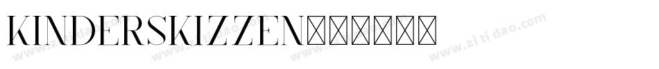 Kinderskizzen字体转换