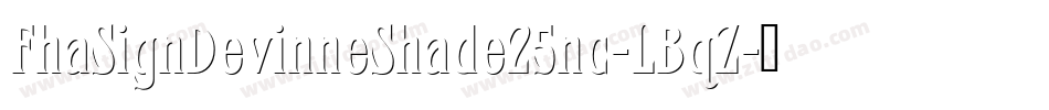 FhaSignDevinneShade25nc-LBqZ字体转换