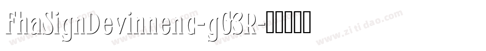 FhaSignDevinnenc-gG3R字体转换