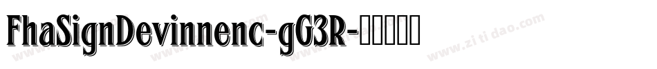 FhaSignDevinnenc-gG3R字体转换