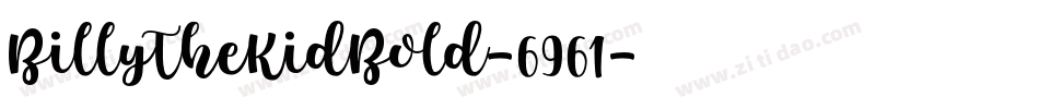 BillyTheKidBold-6961字体转换