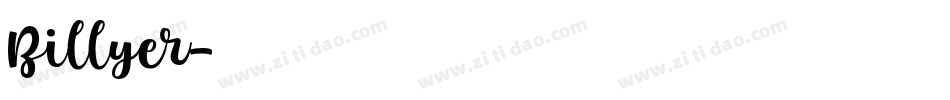 Billyer字体转换