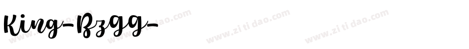 King-BzGG字体转换